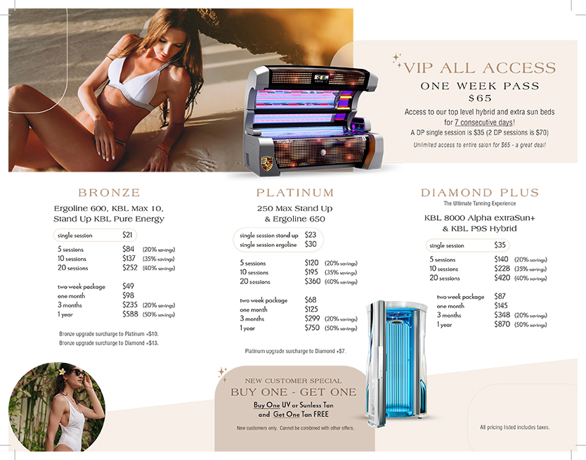 Glow Tanning Prices